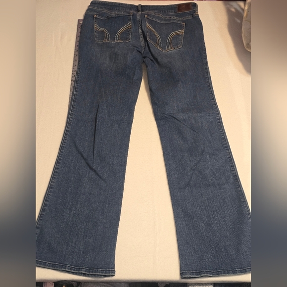 Hollister Dark Blue Flare Jeans - Picture 2 of 3